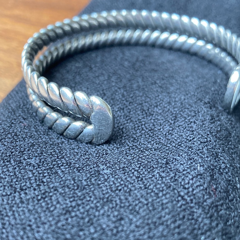 Silver Twisted Cuff Bracelet - Picture 4 of 4
